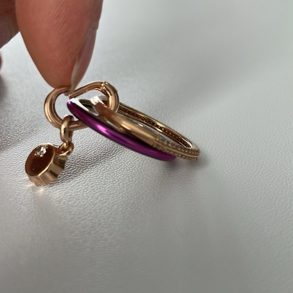 Pandora Lucky Bottle Cap ring set: 14k rose gold; 925 silver - Picture 12 of 16